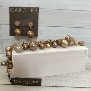 Carolee Bracelet and Earring Set